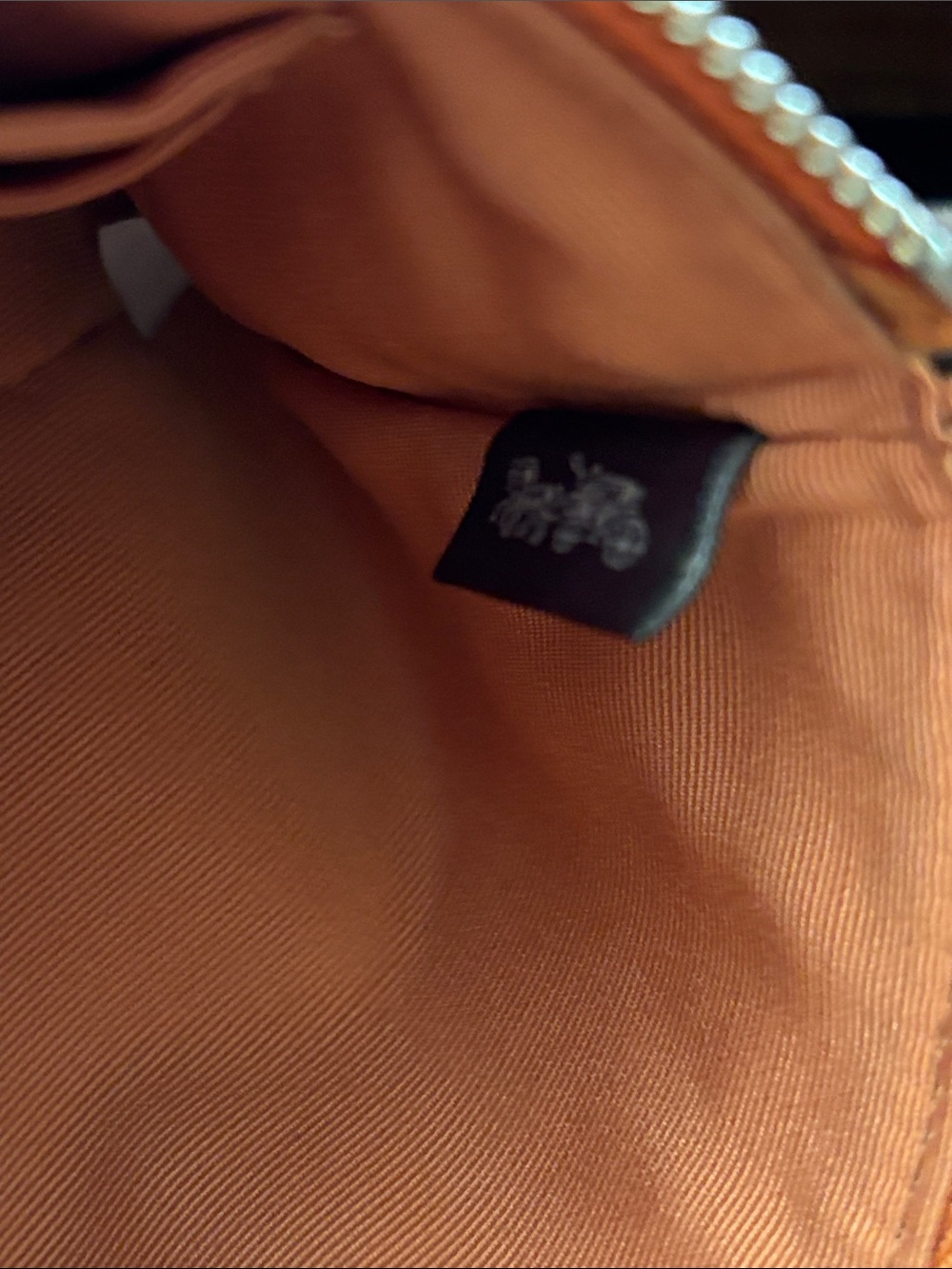 Coach Small Corner Zip
Leather Wristlet Marigold - Picture 7 of 8